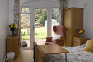 Bedroom at Forest Hill House Nursing Home Wimborne, Dorset